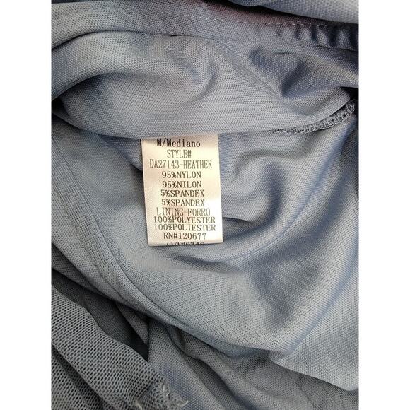 Tic Toc Stretchy Bodycon Mini Dress Sz Medium Ruched Spaghetti straps Coquette - Picture 9 of 10